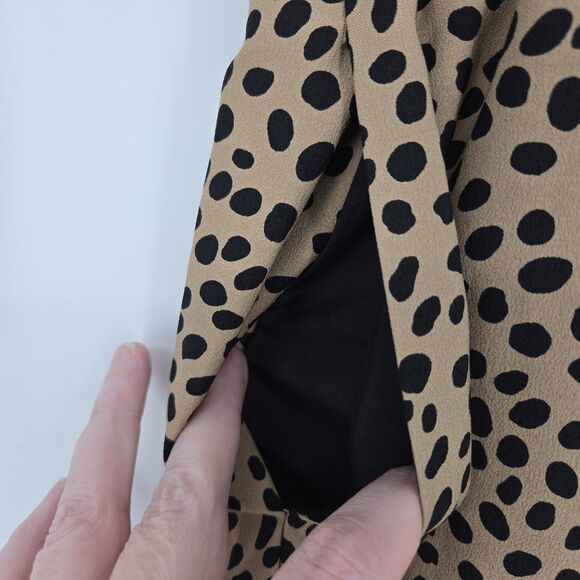 J Crew Animal Print Pull On Midi Skirt Small - Picture 2 of 7